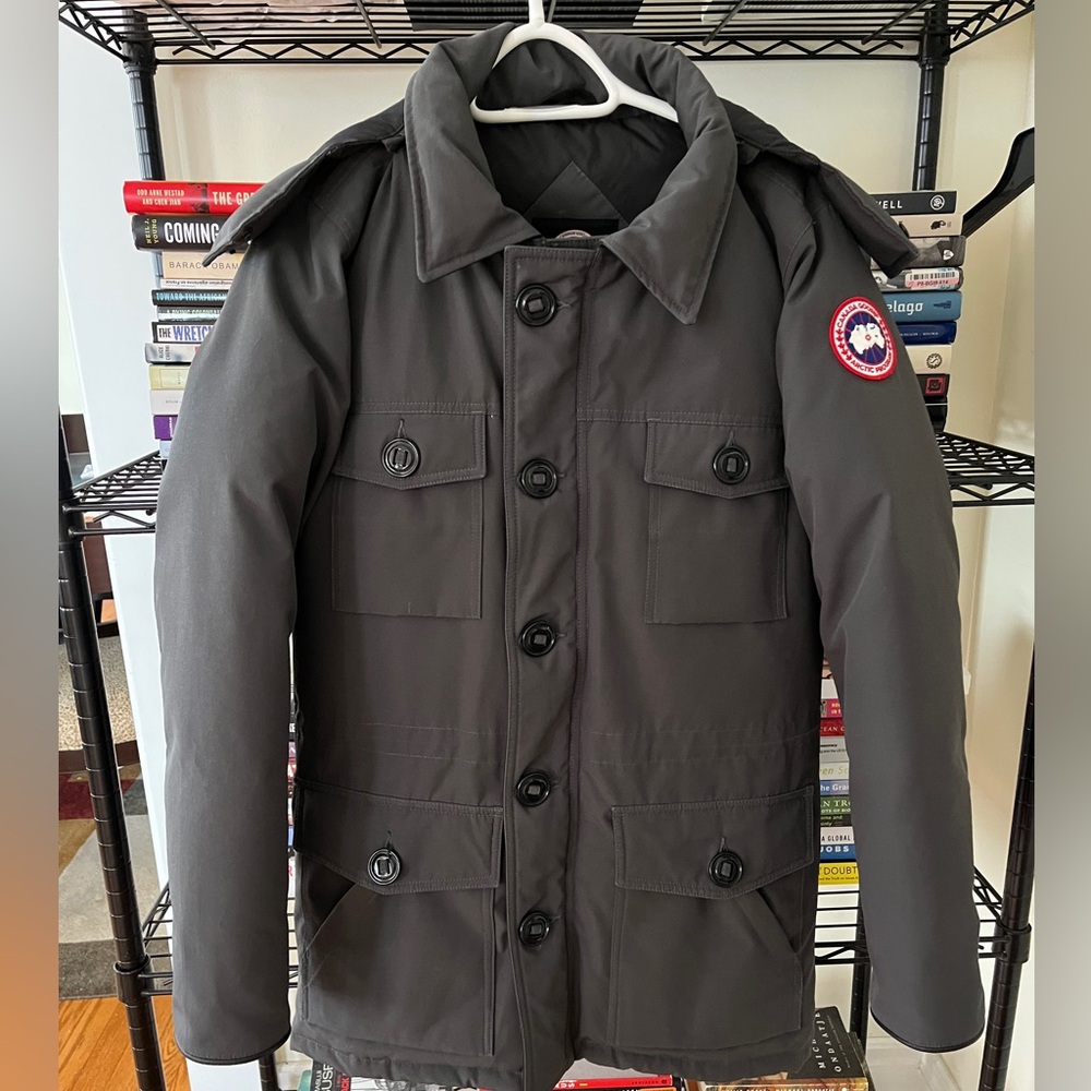 Authentic CANADA GOOSE Men’s Banff Parka Grey Size XS